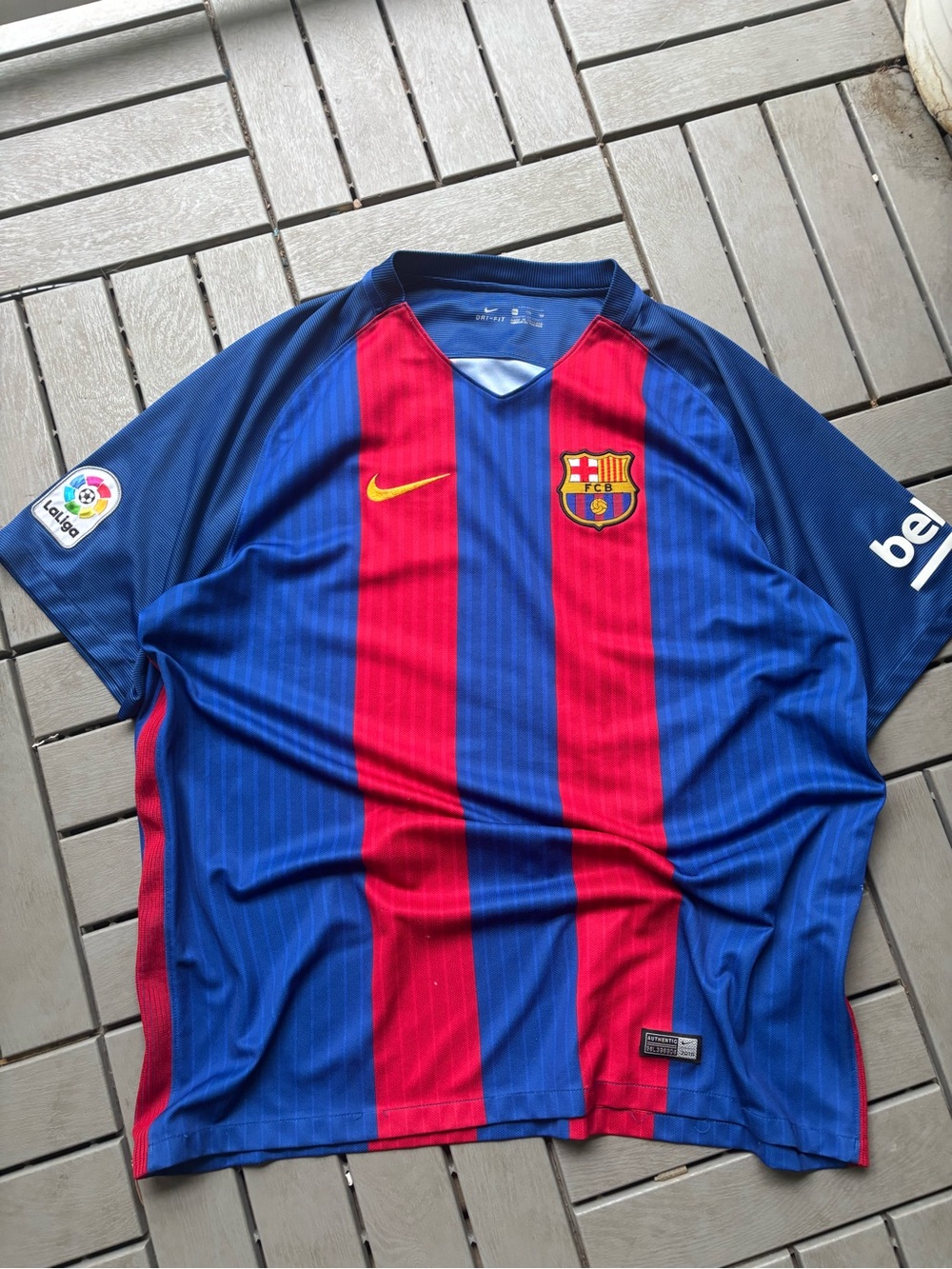 Nike FC Barcelona Jersey - Blue & Red with Yellow Accent